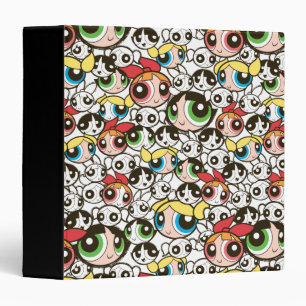 Powerpuff Girls Face Pattern Binder