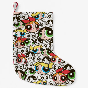 Powerpuff Girls Face Pattern Small Christmas Stocking
