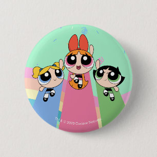 Powerpuff Girls Fly High 2 Inch Round Button