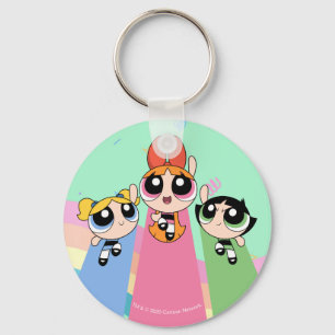 Powerpuff Girls Fly High Keychain
