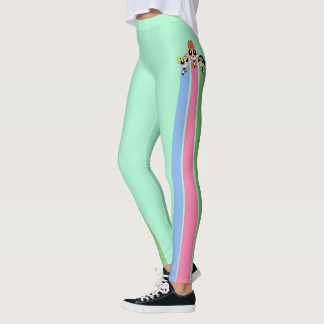 Powerpuff Girls Fly High Leggings (Left)