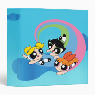 Powerpuff Girls Fly Through The Sky Binder