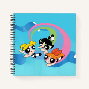 Powerpuff Girls Fly Through The Sky Notebook