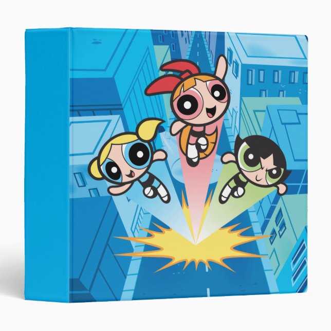 Powerpuff Girls Launch Into The Air Binder (Front/Spine)