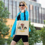 Powerpuff Girls Launch Into The Air Tote Bag<br><div class="desc">The Powerpuff Girls | Blossom, Bubbles, and Buttercup launch up into the air from the street, leaving colorful trails behind!</div>