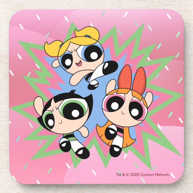 Powerpuff Girls Powfactor Coaster (Front)