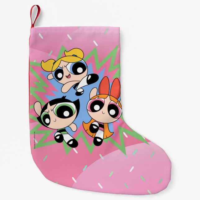 Powerpuff Girls Powfactor Small Christmas Stocking (Front)