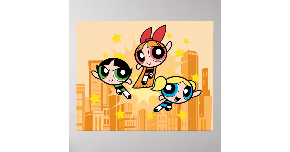 Powerpuff Girls Save The Day Poster Zazzle