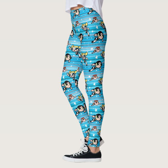 Powerpuff Girls Star Pattern Leggings (Left)