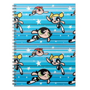 Powerpuff Girls Star Pattern Notebook