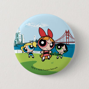 Powerpuff Girls Super Fierce 2 Inch Round Button