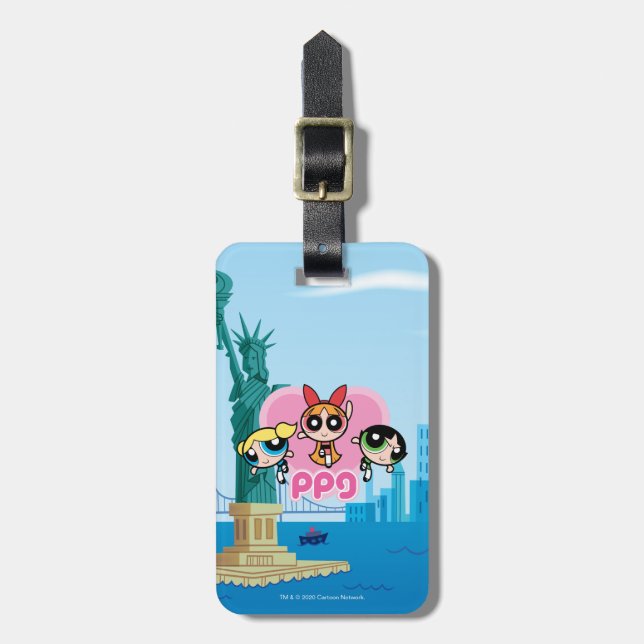 Powerpuff Girls Team Awesome Luggage Tag (Front Vertical)