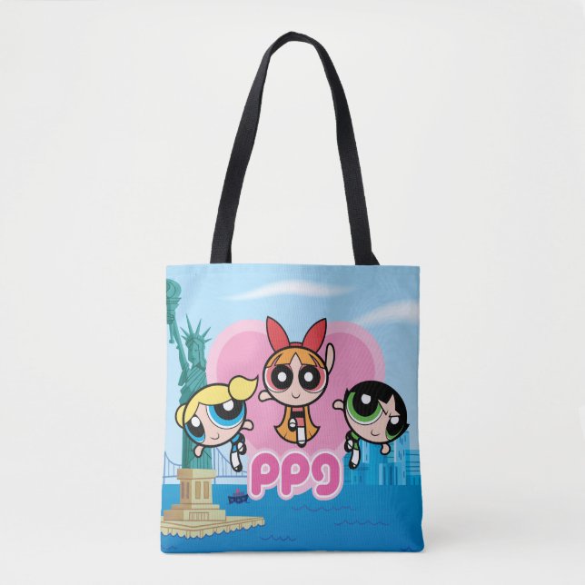 Powerpuff Girls Team Awesome Tote Bag (Front)