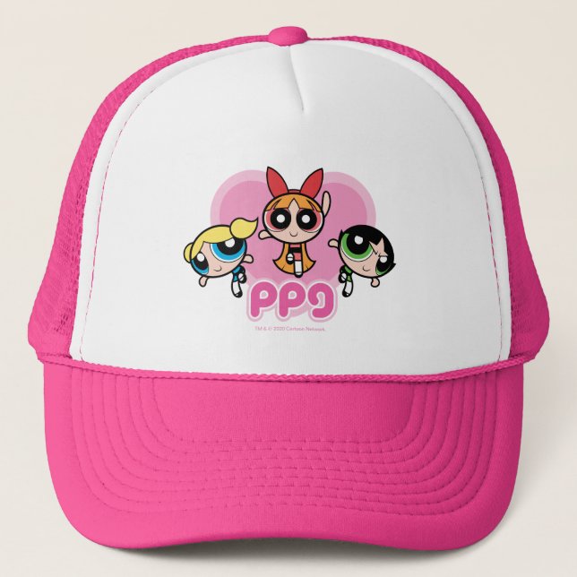 Powerpuff Girls Team Awesome Trucker Hat (Front)