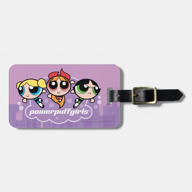 Powerpuff Girls Team Logo Luggage Tag (Front Horizontal)