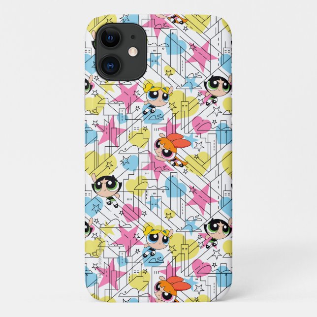 Powerpuff Girls Townsville Pattern Case-Mate iPhone Case (Back)