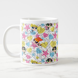 Powerpuff Girls Townsville Pattern Large Coffee Mug
