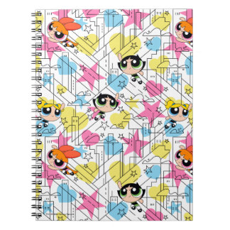 Powerpuff Girls Townsville Pattern Notebook