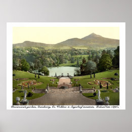 Powerscourt Gardens, Wicklow Ireland Poster