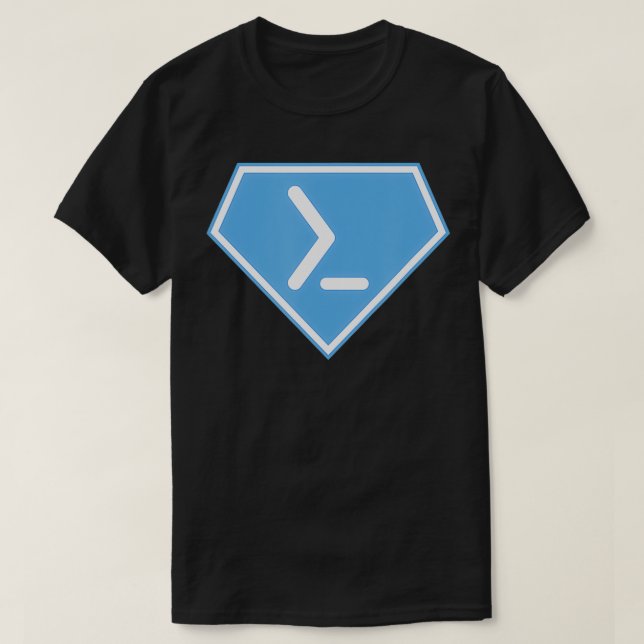 Powershell Super Power  T-Shirt (Design Front)