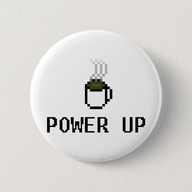 powerup 2 inch round button (Front)