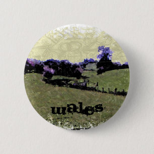 Powys Doodle 2 Inch Round Button