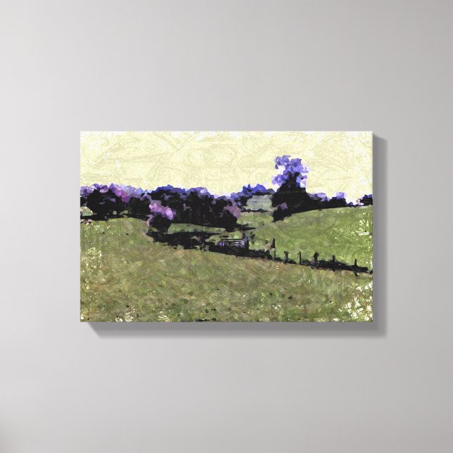 Powys Doodle Canvas Print (Front)