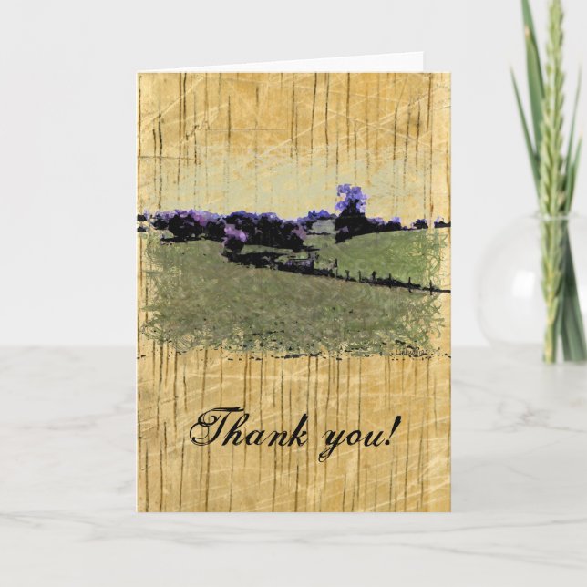 Powys Doodle Thank You Card (Front)