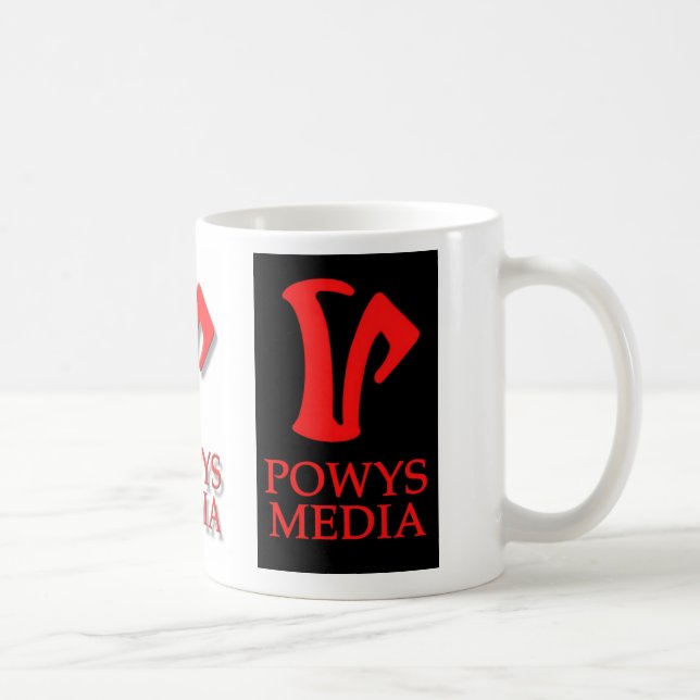 Powys Media Mug (3 logo) (Right)