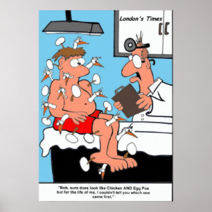 Pox de poulet et d'oeufs Posters d'art collectif a