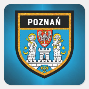 Poznań Flag Square Sticker