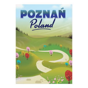 Poznań Poland Travel poster. Photo Print