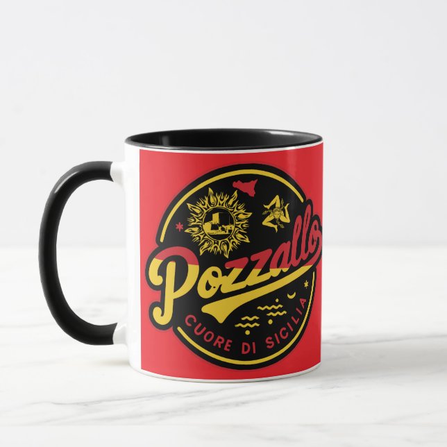 Pozzallo Cuore di Sicilia  Mug (Left)