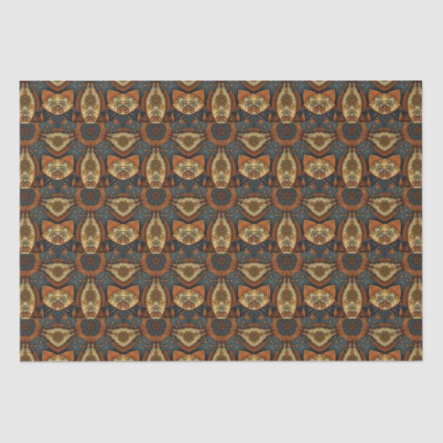 PP 573 Steampunk Fishes Decoupage 1 of 3 Tissue Paper (Front)