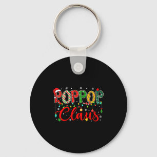 Pp Claus Christmas Lights Pajama Family Matching M Keychain