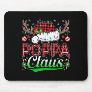 Ppa Claus Christmas Lights Matching Family Xmas Pa Mouse Pad