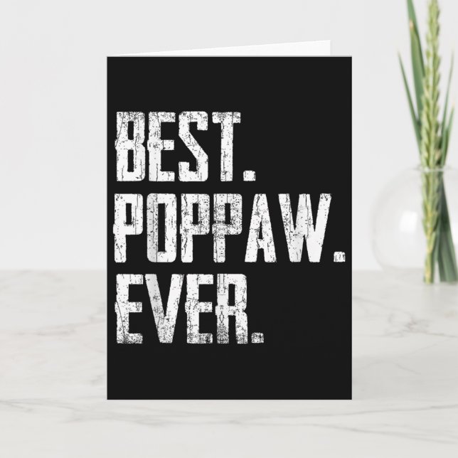 Ppaw Ever - Father Tee  Card (Front)