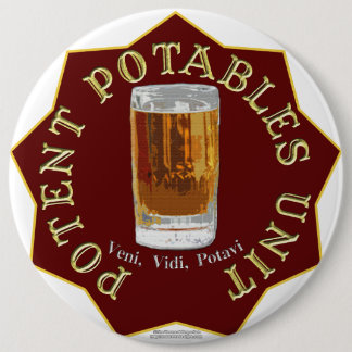 PPU (Potent Potables Unit) (red) 6 Inch Round Button