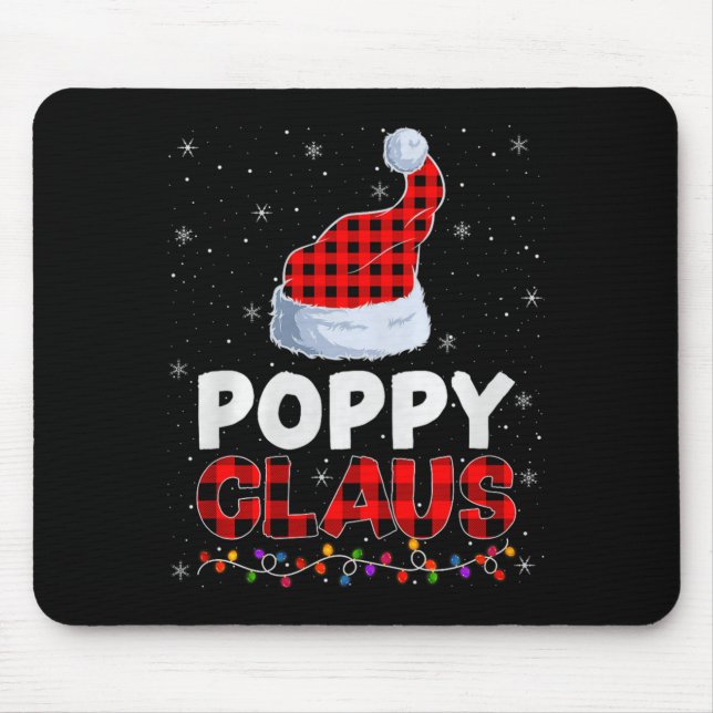 Ppy Claus Christmas Pajamas Santa Matching Family  Mouse Pad (Front)