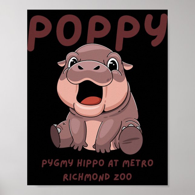 Ppy New Baby Pygmy Hip At Metro Richmond Zoo Virgi Poster (Front)