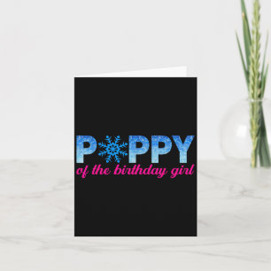 Ppy Of The Birthday Girl Snowflakes Themed Matchin Card