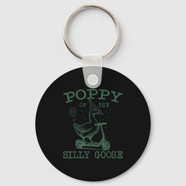 Ppy Of The Silly Goose First Birthday Family Match Keychain (Front)