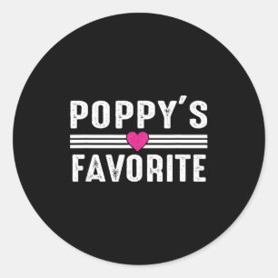 Ppy's Favorite  Classic Round Sticker