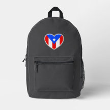 PR Heart Print Cut Sew Bag
