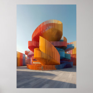 PR-O04. Ribbon Mirage Pavilion Poster