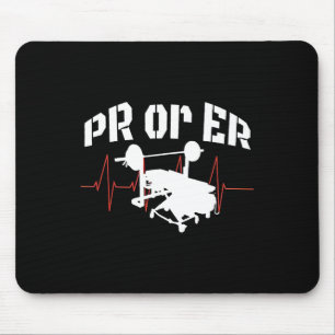 Pr Or Er Weightlifting Bodybuilding Fitness Gym 1  Mouse Pad