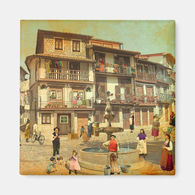 Praça São Tiago (Guimarães - Portugal) Magnet (Front)