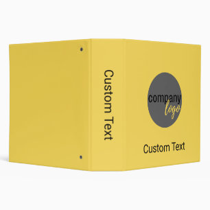 PRACTICAL BUSINESS OWN LOGO CUSTOM VIIBRANT YELLOW BINDER