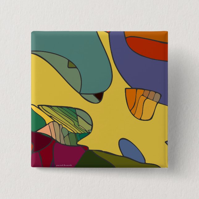 'practical dream #83 - 2" Square Button (Front)