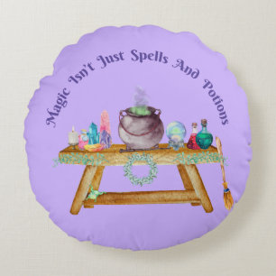 Practical Magic Quote - Double Sided Round Pillow